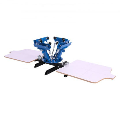 VEVOR Screen Printing Machine 4 Color 2 Station Silk Screen Printing Press, 21.3 x 17.7 in, 360° Rotatable, Accurate Positioning, Powder-Coated Carbon Steel, for T-shirt DIY, Home and Commercial - DDWSYJTTS42DHJNGG001V0 - view 2