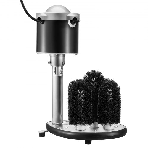 VEVOR Electric Commercial Glass Washer, 5-Brush Bar Glass Cleaner, 600 Cups/Hour Wine Glass Cleaning Machine, Bar Glass Washer for Champagne Glasses, Beer Cups, Mugs, Perfect for Bars and Cafes - DDXBJDRDJBFS91AQMV1 - view 2