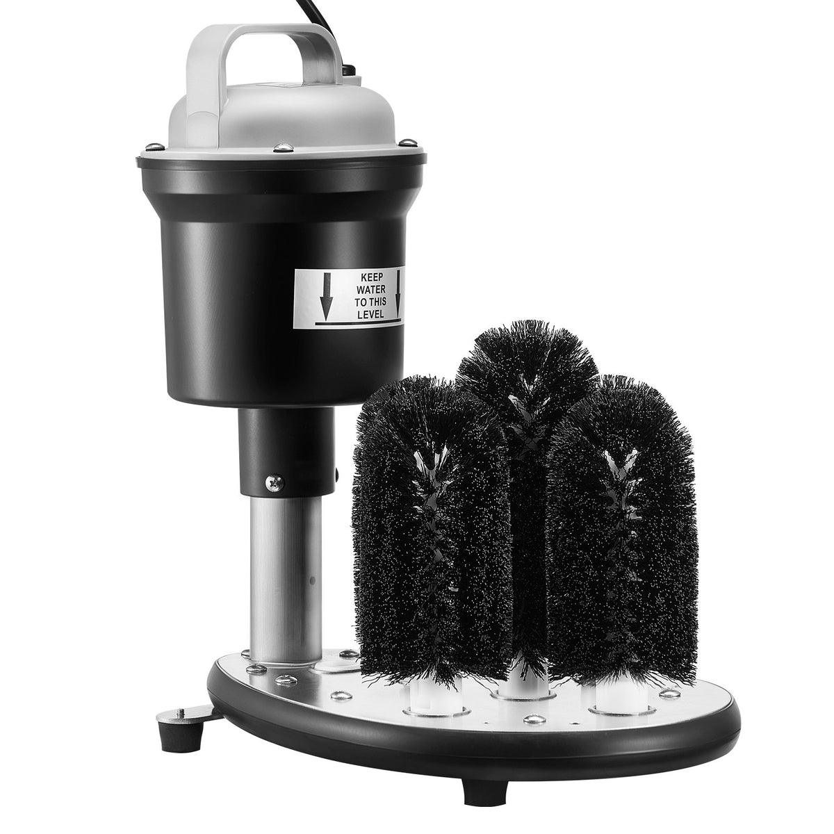 VEVOR Electric Commercial Glass Washer, 5-Brush Bar Glass Cleaner, 1200 Cups/Hour Wine Glass Cleaning Machine, Bar Glass Washer for Champagne Glasses, Beer Cups, Mugs, Perfect for Bars and Cafes - DDXBJZLDJFS50V18ZV1 - view 1