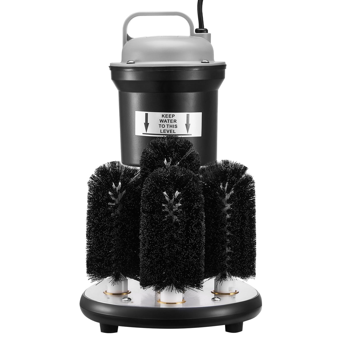 VEVOR Electric Commercial Glass Washer, 5-Brush Bar Glass Cleaner, 1200 Cups/Hour Wine Glass Cleaning Machine, Bar Glass Washer for Champagne Glasses, Beer Cups, Mugs, Perfect for Bars and Cafes - DDXBJZLDJFS50V18ZV1 - view 10