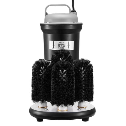 VEVOR Electric Commercial Glass Washer, 5-Brush Bar Glass Cleaner, 1200 Cups/Hour Wine Glass Cleaning Machine, Bar Glass Washer for Champagne Glasses, Beer Cups, Mugs, Perfect for Bars and Cafes - DDXBJZLDJFS50V18ZV1 - view 10