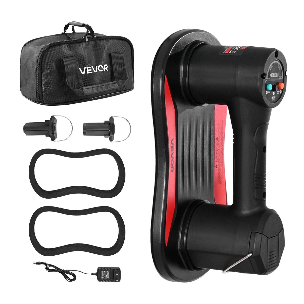 VEVOR Electric Vacuum Suction Cup, 375 lbs Max Lifting Capacity, Vacuum Glass Lifter with Digital Display, Heavy Duty Tile Suction Cup Tool for Lifting Tile, Granite, Wood, Paver, Drywall, Windows - DDXPTYX1J375AT7KU001V1 - view 10