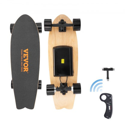 VEVOR Electric Skateboard with Remote, 13.7 Mph Top Speed & 7.5 Miles Max Range Skateboard Longboard, 3 Speeds Adjustment Skateboards, Easy Carry Handle Design, Suitable for - DDYB20002500LE594V1 - view 1