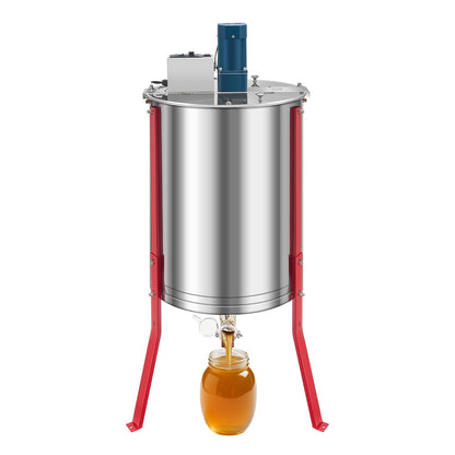 VEVOR Electric Honey Extractor, 6 Frame Honey Spinner with Transparent Lid, 140W Stainless Steel Honeycomb Drum Spinner, Height Adjustable, Honeycomb Extraction Equipment for Beekeeping - DDYMJ30BXG18WQC6L001V1 - view 1