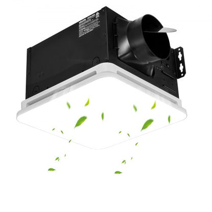VEVOR Bathroom Exhaust Fan with LED Light, 110 CFM 4000K Bathroom Vent, 1.5 Sones Low-Noise, Premium Motor Ceiling Fan for Laundry Room, Storage Room, Home Ventilation, White - DDYSPQSW110CWJC8T001V6 - view 2