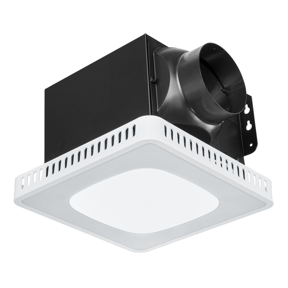 VEVOR Bathroom Exhaust Fan, 80-110-130 CFM Bathroom Vent with Seven Colors RGB Lights, 1.5 Sones Low-Noise, Premium DC Motor Ceiling Fan for KTV Laundry Room, Storage Room, Ventilation, White - DDYSPQSW5080GFLQI001V6 - view 10
