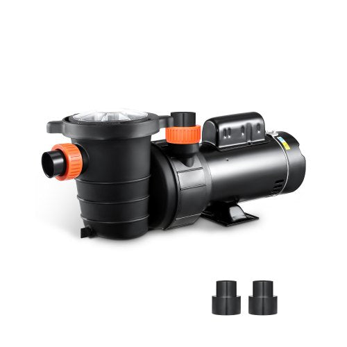 VEVOR Above Ground Pool Pump, 2HP/0.44HP, Dual Speed Swimming Pool Pump, High 118 GPM 56 ft Lift, Low 57 GPM 14 ft Lift, 110V 3450 RPM with Strainer Basket, 122°F Max Water Temp, for Hot Tubs Spas - DDYYCB110V206QFGJ001V1 - view 2