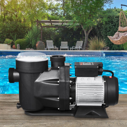 VEVOR Above Ground Pool Pump, 3 HP, 149 GPM Max Flow Single Speed Swimming Pool Pump, 220V 3450 RPM 42 ft Max Head Lift with PP Shell Strainer Basket, 122°F Max Water Temp, for Hot Tubs Spas, No Plug - DDYYCBDS220VGIPTSV7 - view 9