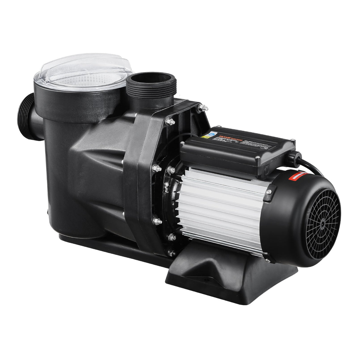 VEVOR Above Ground Pool Pump, 1.5HP, 122 GPM Max Flow Single Speed Swimming Pool Pump, 220V 3450 RPM 55 ft Max Head Lift with PP Shell Strainer Basket, 122°F Max Water Temp, for Hot Tubs Spas, No Plug - DDYYCBDS220VJUV4LV7 - view 10