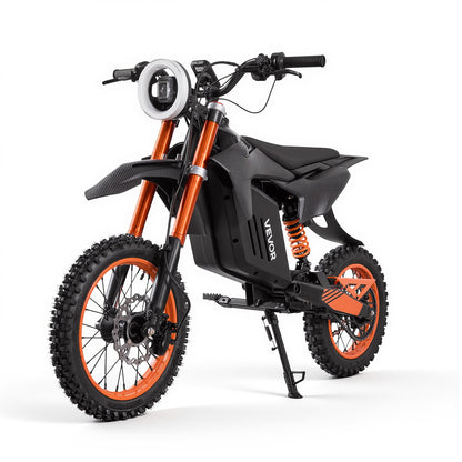VEVOR Electric Dirt Bike for Teens Adults, 2000W Motor, 31 MPH Speed, 31 Miles Max Range, 48V 22.5Ah Battery, Off-Road Motorcycle with Light, Display, Dual Suspension & Hydraulic Brakes for Age 14+ - DDYYMT48V21AQ73JH001V1 - view 1