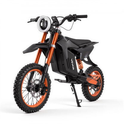 VEVOR Electric Dirt Bike for Teens Adults, 2000W Motor, 31 MPH Speed, 31 Miles Max Range, 48V 22.5Ah Battery, Off-Road Motorcycle with Light, Display, Dual Suspension & Hydraulic Brakes for Age 14+ - DDYYMT48V21AQ73JH001V1 - view 2