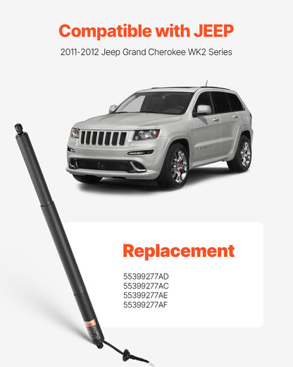 VEVOR Rear Left Tailgate Power Lift Support, Compatible with 2011-2012 Jeep Grand Cherokee WK2 Series, Electric Liftgate Actuator, Trunk Tailgate Hatch Shock Strut Replaces OE# 55399277AD 55399277AC - DDZCG1GZCDL2YI1EFV9 - view 3
