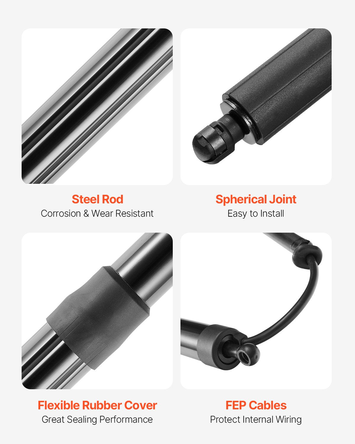 VEVOR Rear Left Tailgate Power Lift Support, Compatible with 2011-2012 Jeep Grand Cherokee WK2 Series, Electric Liftgate Actuator, Trunk Tailgate Hatch Shock Strut Replaces OE# 55399277AD 55399277AC - DDZCG1GZCDL2YI1EFV9 - view 8