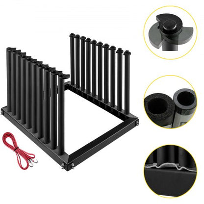 VEVOR Windshield Rack 9-Lite, Windshield Truck Rack Steel, Windshield Glass Rack 24-Inch Height, Windshield Rack for Truck with PVC Pad & Foam Padding, Glass Rack for Truck, for Glass Transportation - DFBLJGM301U-90001V0 - view 1