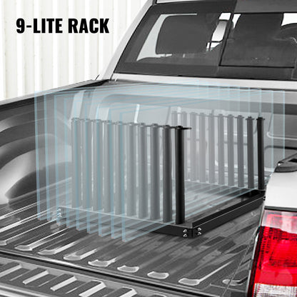 VEVOR Windshield Rack 9-Lite, Windshield Truck Rack Steel, Windshield Glass Rack 24-Inch Height, Windshield Rack for Truck with PVC Pad & Foam Padding, Glass Rack for Truck, for Glass Transportation - DFBLJGM301U-90001V0 - view 3
