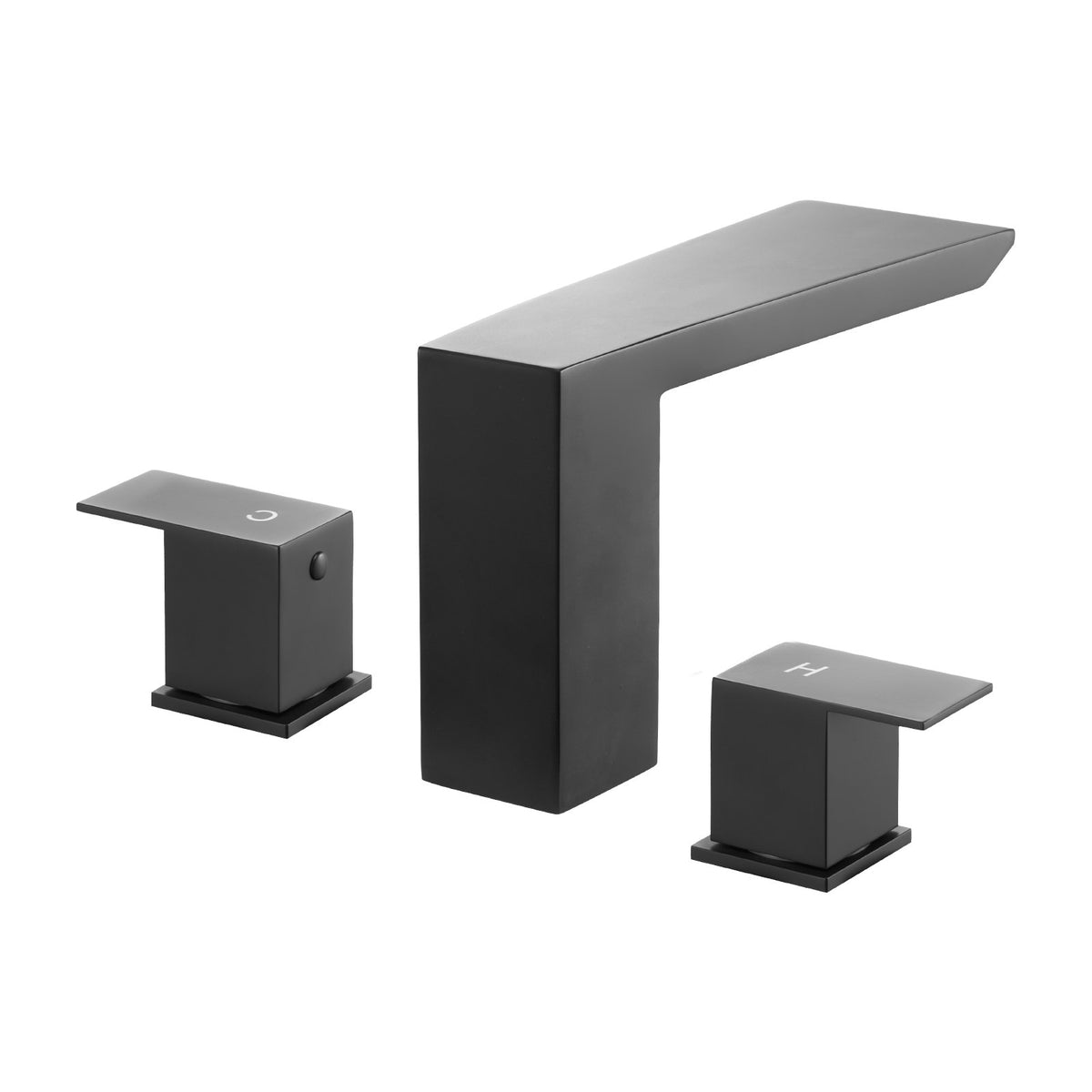 VEVOR Roman Tub Faucet, Bath Tubs Faucets Set with 2 Handles, Roman Tub Faucets Deck Mount for Pet Washing, Baby Care, Adult Bathing, Matte Black, Stainless Steel, 3 Hole Waterfall Bathtub Faucet - DFPTKBDHS2GS9BUIK001V0 - view 10