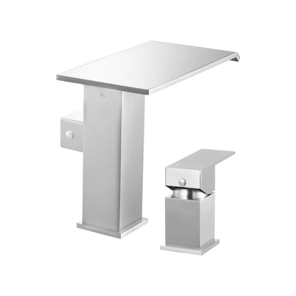 VEVOR Roman Tub Faucet, 3 Hole Waterfall Bathtub Faucet, Roman Bathtub Faucets Set with Shower Head & 1 Handle, Deck Mount Bath Tub Faucets Set for Adult Bathing, Brushed Stainless Steel, Drip-Free - DFPTKDHS1GSBT83U7001V0 - view 10