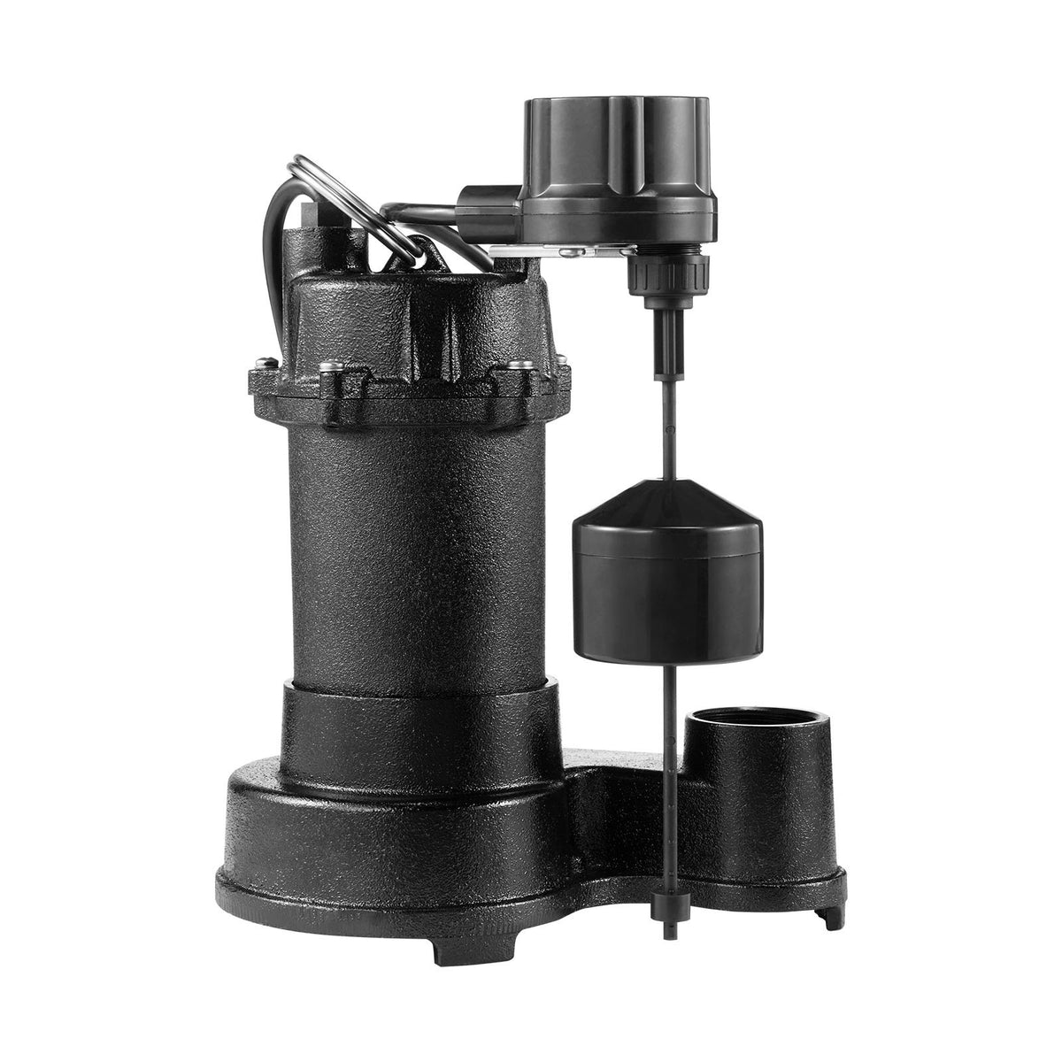VEVOR Submersible Sewage Pump, 1/3 HP, 3000 GPH Cast Iron Sewage/Effluent Pump with Automatic Float Switch, 1.5-Inch NPT Discharge, 120V, 25 ft Lift, for Basement, Septic Tank, Residential Sump Basin - DFQWSBZT15YC3O9QP001V1 - view 10