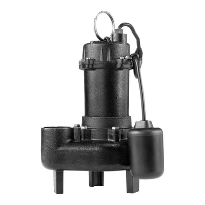 VEVOR Submersible Sewage Pump, 1/2 HP, 6000 GPH Cast Iron Sewage/Effluent Pump with Automatic Tethered Float Switch, 2-Inch NPT Discharge, 120V, 25 ft Max Lift, for Basement, Septic Tank, Residential - DFQWSBZT2YC01B18P001V1 - view 10