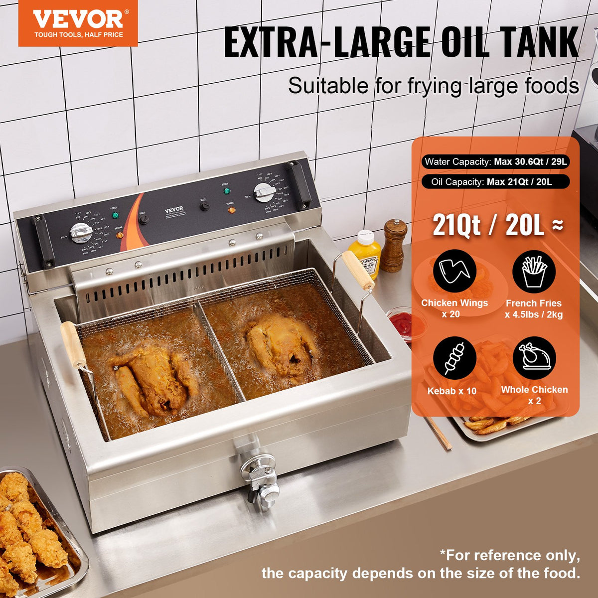 VEVOR Commercial Electric Fryers - Select Your Configuration - DGDZGDGSJK00Z0ED8V1 - view 2