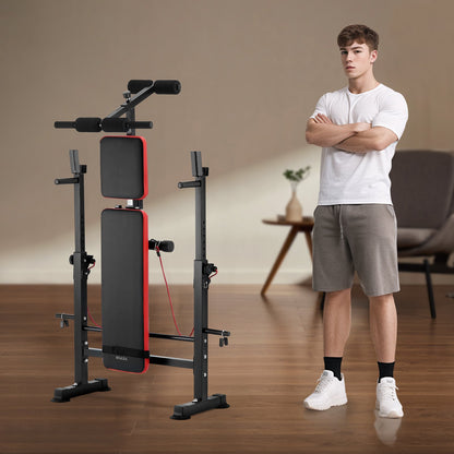 VEVOR Weight Bench, Multi-Functional Adjustable Weight Bench Press for Full Body Workout, 600lbs Exercise Sit up Bench for Home Gym Strength Training, Flat Bench with Quick Folding & Fast Adjustment - DGNKJZCKZD60X4DGGV0 - view 9