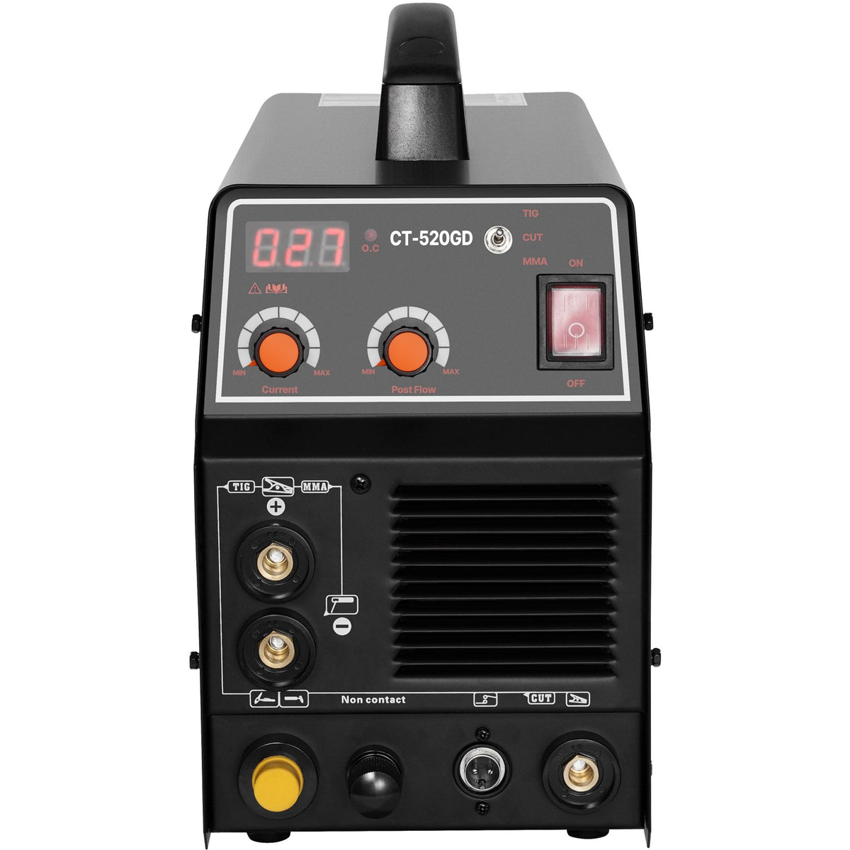 VEVOR 3 in 1 Plasma Cutter Welder Machine, CT-520GD TIG/MMA Plasma Cutter Combo Machine, 50A Non-Touch Pilot Arc Plasma Cutter, 200A TIG and Stick Welder, Digital 110/220V Dual Voltage IGBT Inverter - DGNQHJFJCCT5JWAQZV1 - view 10
