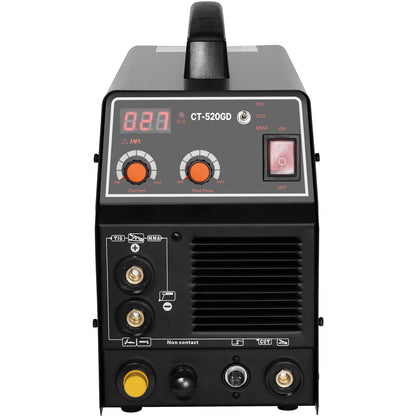 VEVOR 3 in 1 Plasma Cutter Welder Machine, CT-520GD TIG/MMA Plasma Cutter Combo Machine, 50A Non-Touch Pilot Arc Plasma Cutter, 200A TIG and Stick Welder, Digital 110/220V Dual Voltage IGBT Inverter - DGNQHJFJCCT5JWAQZV1 - view 10