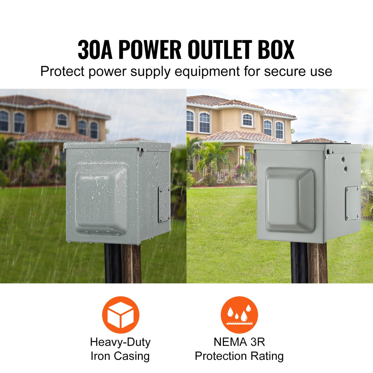 VEVOR Power Inlet Box - Select Your Configuration - DGNRV30ATT30RA943V0 - view 2