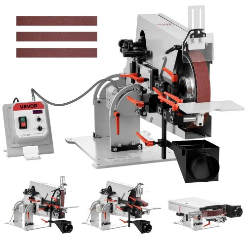 VEVOR Variable-Speed Belt Grinder BSF282 VA, 72-82 x 2 in Belts - product view 1