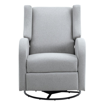 VEVOR Electronic Power Recliner and Swivel Glider, 250 lbs Weight Capacity Swivel Glider Recliner Chair with USB Port, Polyester Surface Swivel Rocker Recliner  for Living Room, Bedroom, Light Gray - DGNSFKQHDXKBO9GP5V1 - view 10