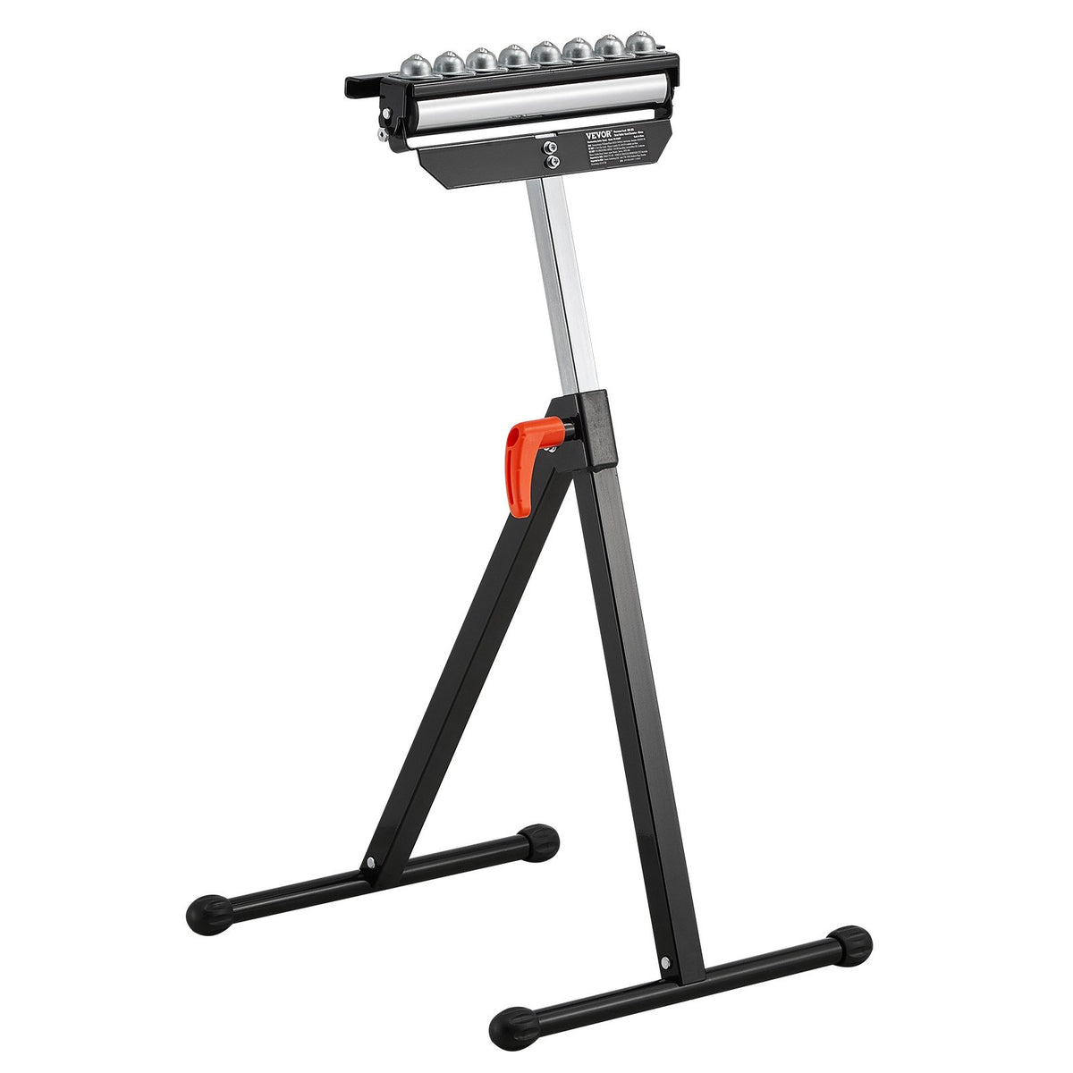 VEVOR Roller Stand, 300 lb Load Capacity, 26.8-42.5 in Adjustable Height, Folding Heavy Duty with 11.5 inch Polished Multi-directional Roller Head, for Table Saw Outfeed Woodworking Extension Support - DGZDZGTMGGJ3USJCIV0 - view 1