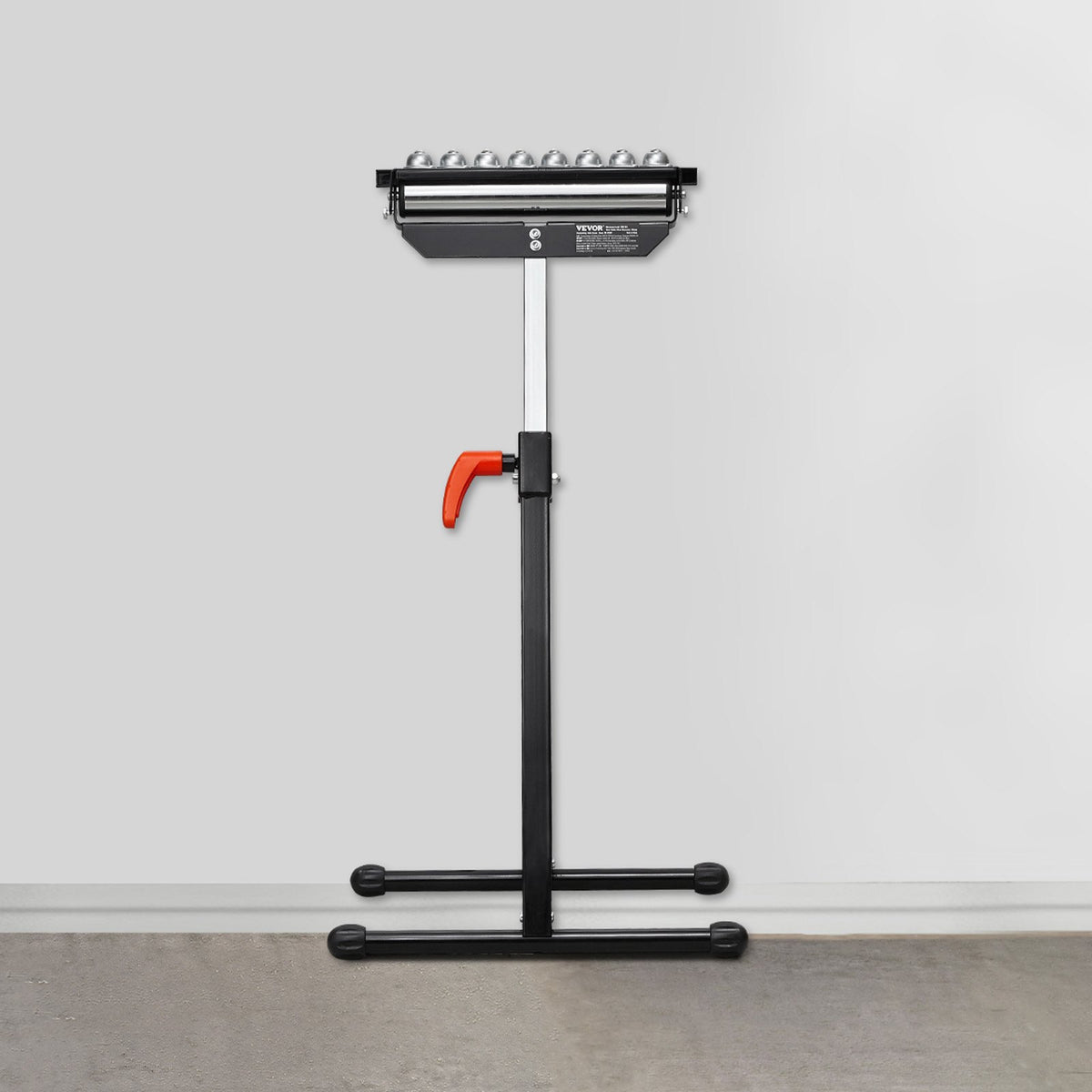 VEVOR Roller Stand, 300 lb Load Capacity, 26.8-42.5 in Adjustable Height, Folding Heavy Duty with 11.5 inch Polished Multi-directional Roller Head, for Table Saw Outfeed Woodworking Extension Support - DGZDZGTMGGJ3USJCIV0 - view 9