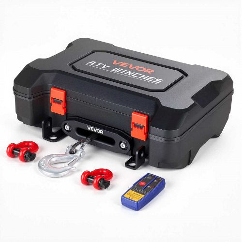 VEVOR Portable Winch, 6000 lbs 12V DC Electric Winch with Synthetic Rope, Wireless & Wired Remotes, Box-Style Recovery Kit with Fairlead, Clevis Hook, Strap for ATV UTV Off-Road Outdoor Pulling Tasks - DHBXSATVJP60ELFS9001V9 - view 2