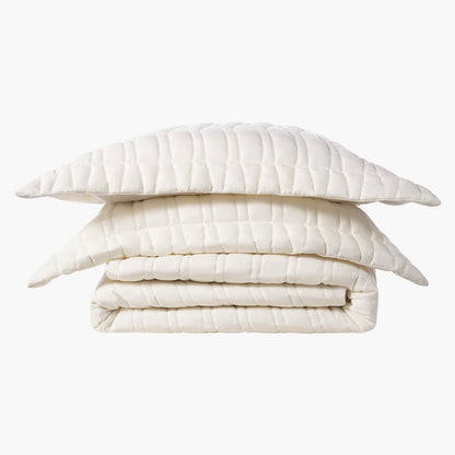 VEVOR Queen Quilt Set, 3-Piece Lightweight Comforter, Microfiber Queen Size Bedding Set, Beige Bedspreads with 1 Quilt and 2 Pillow Shams, Lightweight Bedspread Coverlet Bedding Set, for All Season - DHBZTZCXXW20XRHVIV0 - view 10