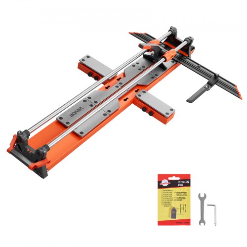 VEVOR 47.2-Inch Manual Tile Cutter, Upgraded Sliding Head Cutting Tool with Spring-Loaded Base, Angle Fence, Tungsten Carbide Cutting Wheel, Alignment Guide, for DIY Pros, Ceramic, Floor, Wall Tiles - DHDZHDTSJK12MZ2VW001V0 - view 2