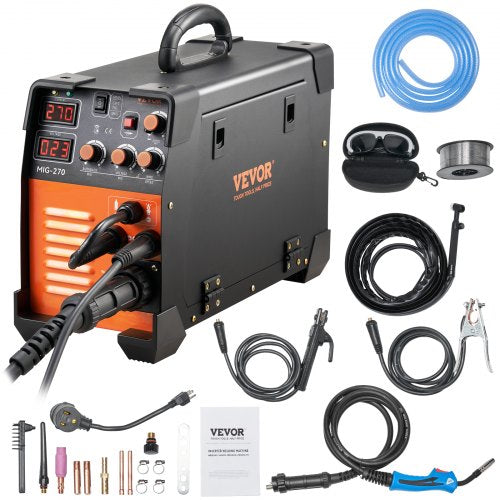 VEVOR MIG Welder, 3 in 1 Welder Welding Machine, 270 Amp MIG Lift TIG Arc Welder 110V 220V Lift TIG Welder Lift ARC Welder Digital Display Combo Welding Machine MMA Stick IGBT DC Inverter Welder - DHJMIGMMAMIGLL6WNV5 - view 1