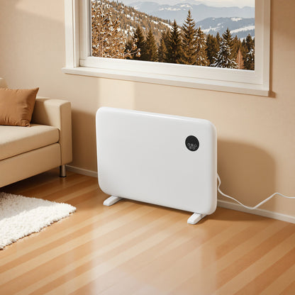 VEVOR Convection Panel Heater, 1500W Electric Panel Space Heater with Remote & Touch Control, Portable Stand or Wall Mount Design with Anti-Tipping and Overheat Protection for Home and Office, White - DHSDNQ1500WYYKH4O001V1 - view 9