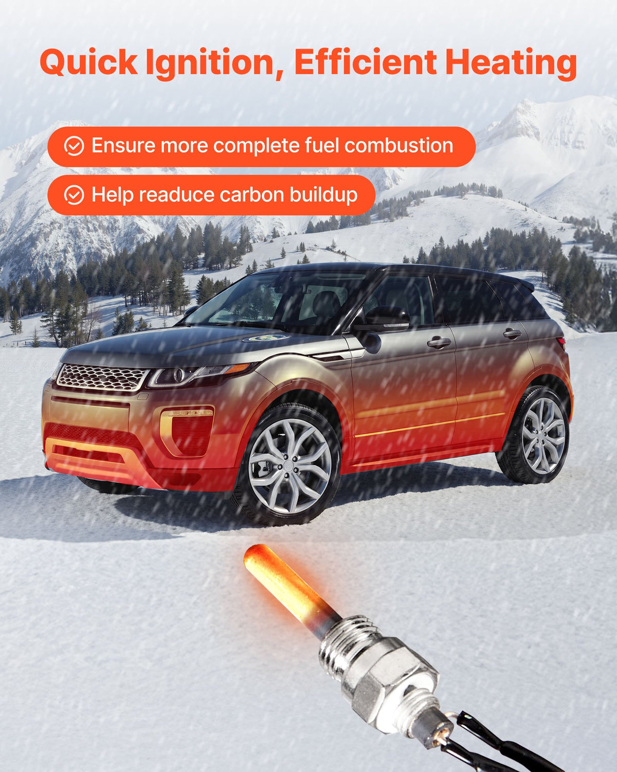 VEVOR 8V Glow Plug Repair Kit, Parking Diesel Heater Glow Ignition Plug Kit with Atomization Mesh, Compatible with 2KW 5KW 8KW Diesel Air Heater Models, Diesels Heaters Accessories for Car Truck Boat - DHSPJDHSDHSCF34BH001V0 - view 5