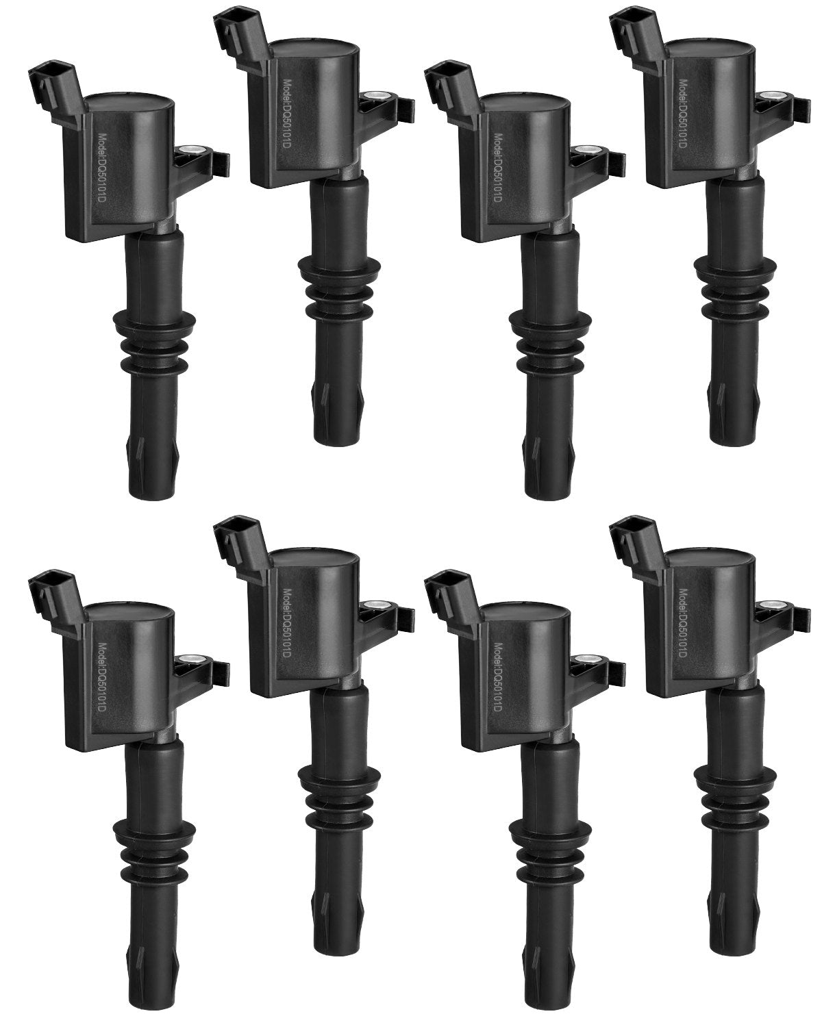 VEVOR Ignition Coil Pack, Set of 8, Compatible with Ford Expedition F150 F250 F350 Lincoln Mark LT Lincoln Navigator, for Engines 4.6L 5.4L V8 6.8L V10, Replacement for DG511 5C1584 C1541 UF537 FD508 - DHXQZJFD508FOJ8ZLV9 - view 1
