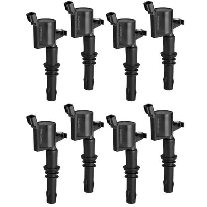 VEVOR Ignition Coil Pack, Set of 8, Compatible with Ford Expedition F150 F250 F350 Lincoln Mark LT Lincoln Navigator, for Engines 4.6L 5.4L V8 6.8L V10, Replacement for DG511 5C1584 C1541 UF537 FD508 - DHXQZJFD508FOJ8ZLV9 - view 2