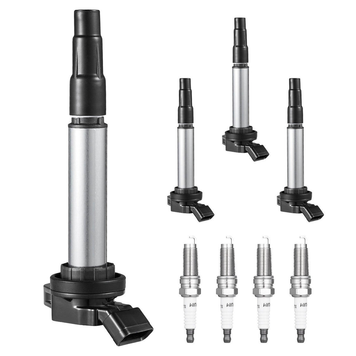 VEVOR Ignition Coil Pack and Spark Plugs, Set of 4, Compatible with Toyota Corolla Matrix Prius Prius V Scion IM xD Pontiac Vibe Lexus CT200h 1.8L L4, Replacement for UF596 UF-619 90919-02252 C1714 - DHXQZJUF596FC9O2NV9 - view 9