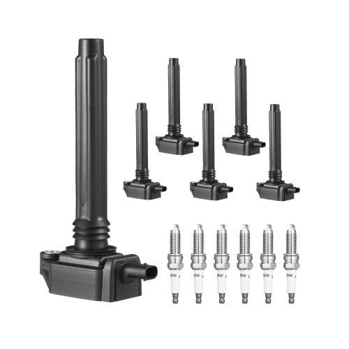 VEVOR Ignition Coil Pack and Spark Plugs, Set of 6, Compatible with Dodge Grand Caravan Charger Durango Journey Avenger Challenger Jeep Cherokee Grand Cherokee Compass Chrysler Ram ProMaster 3.6L V6 - DHXQZJUF648KIM4ZTV9 - view 2