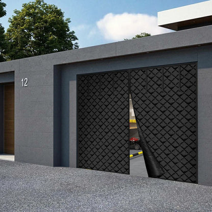 VEVOR Garage Door Screen for Winter, 9x7FT, Garage Door Insulation Kit, Magnetic Thermal Insulated Door Curtain with 300D Oxford Fabric Heavy Duty Weighted Bottom, Easy Assembly for Garage Door - DJCXBNCKMPFLFQBYBV0 - view 9