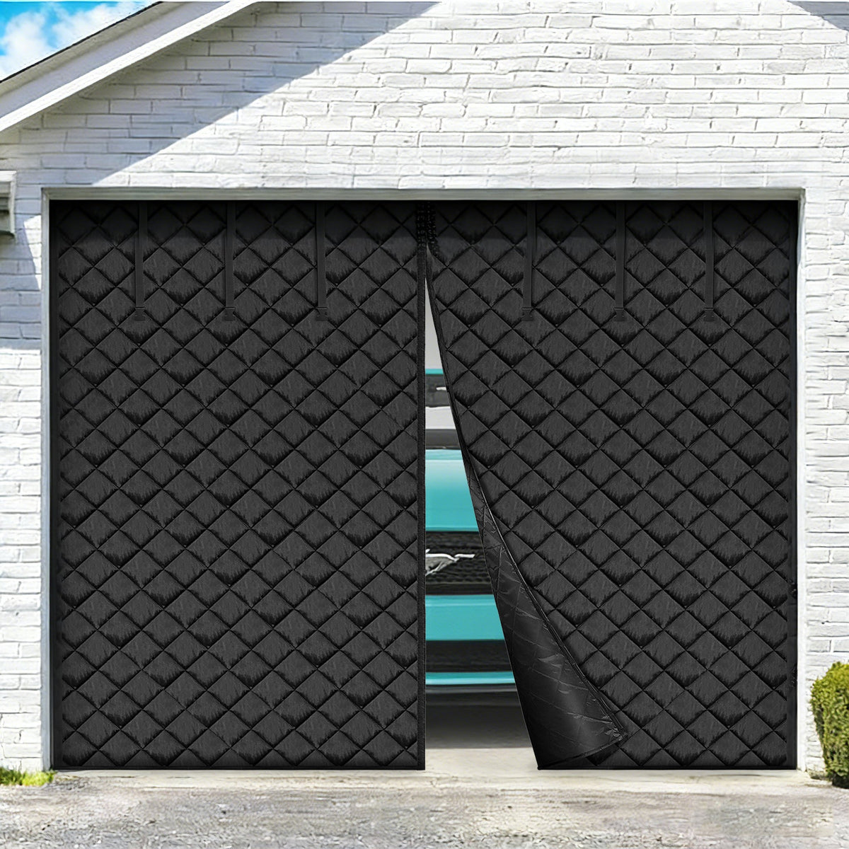 VEVOR Garage Door Screen for Winter, 10x8FT, Garage Door Insulation Kit, Magnetic Thermal Insulated Door Curtain with 300D Oxford Fabric Heavy Duty Weighted Bottom, Easy Assembly for Garage Door - DJCXBNCKMPFLOOV2FV0 - view 1