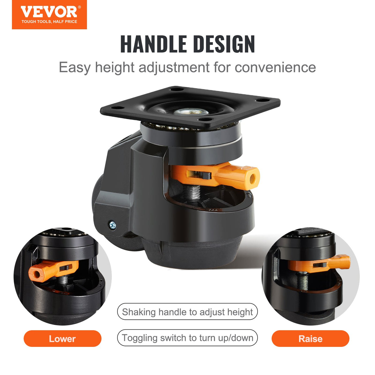 VEVOR Lever Casters - Select Your Configuration - DJJLBSDJPBS4EN0Q3V0 - view 2
