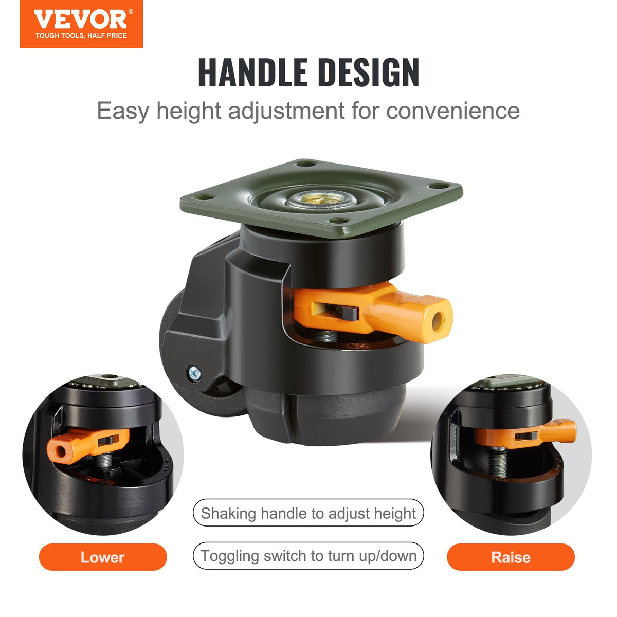 VEVOR Lever Casters - Select Your Configuration - DJJLBSDJPBS4QUJMHV0 - view 2
