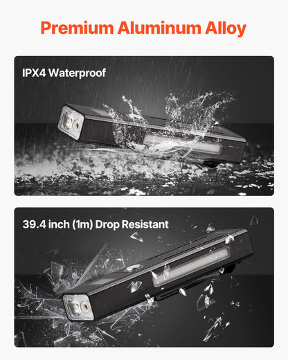 VEVOR EDC Flat Flashlight, 3-in-1 High Lumens LED Flashlight with Green Beam, IPX4 Waterproof Rechargeable Flash Light for Office Presentation, Hiking, Camping, Emergencies, Lightweight & Portable - DJLEDSDTBGLET6J3NV9 - view 5