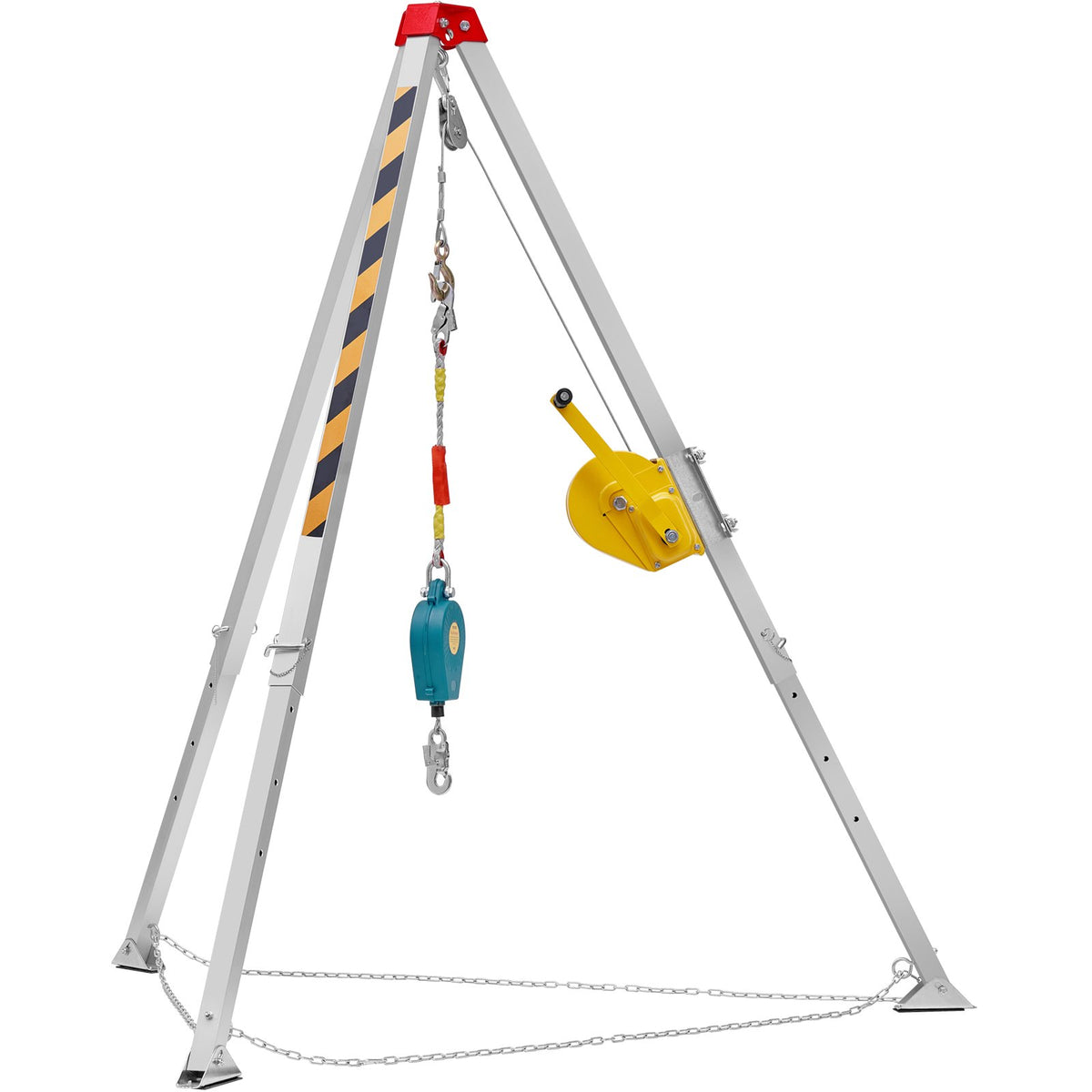 VEVOR Confined Space Tripod Kit, Confined Space Tripod 7' Legs and 98' Cable, Confined Space Rescue Tripod 32.8' Fall Protection, 1800 lbs Winch, Harness, Storage Bag - DJPJYSJJ1800SY0U5V0 - view 10