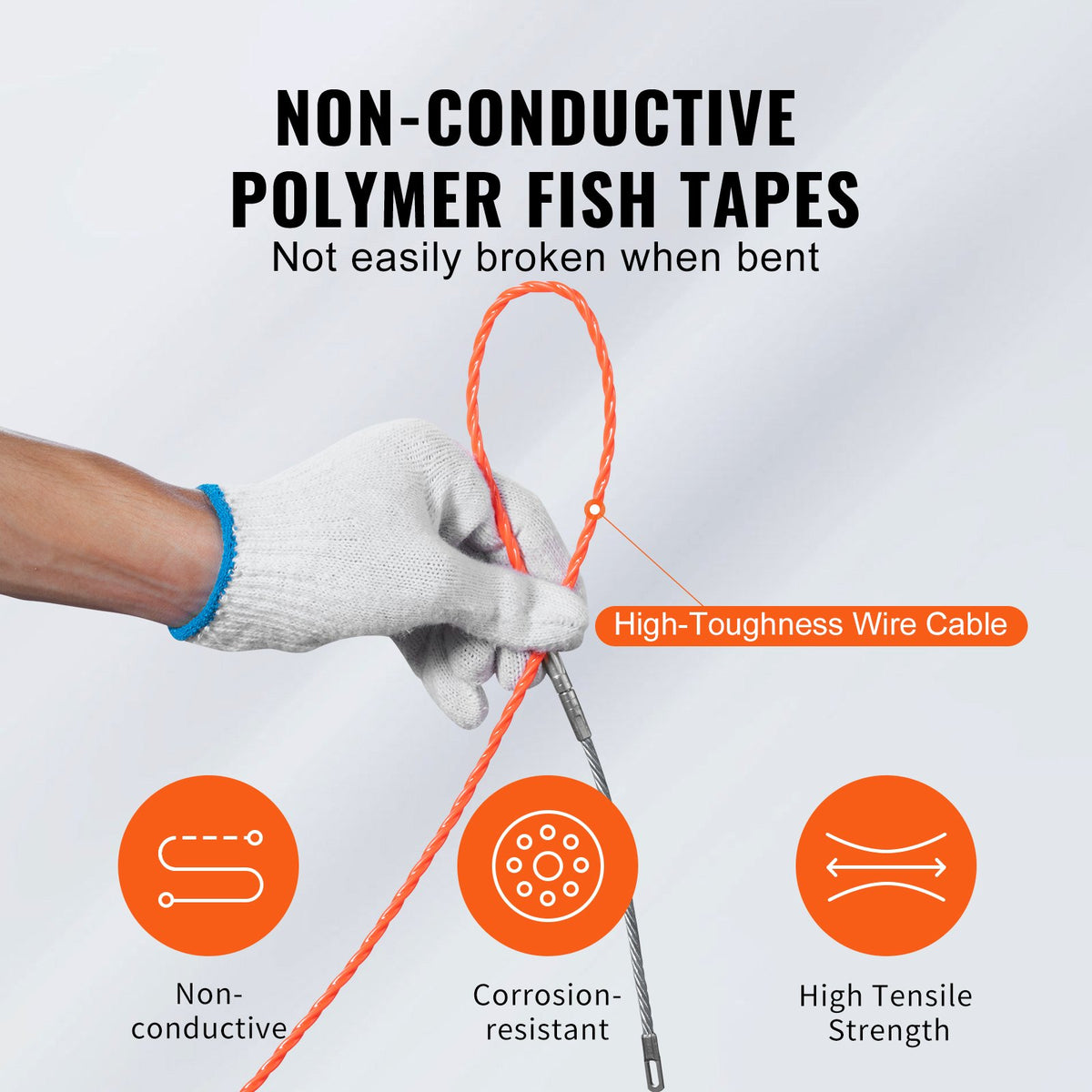 VEVOR Fish Tape - Select Your Configuration - DJPYDSL14INCG6KCZV0 - view 3