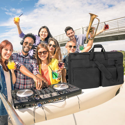 VEVOR Padded DJ Mixer Gig Bag, 1200D Oxford Fabric, DJ Gear Carry Bag with a Storage Pocket 4.92 ft Removable Shoulder Strap 0.39 in Padding, 32.6 x 8.6 x 20.4 in Storage Case Fits for DJ Controller - DJSNB1200DNJ4SLSSV0 - view 9